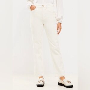 LOFT curvy skinny Corduroy Pants size 4/27 in whisper white